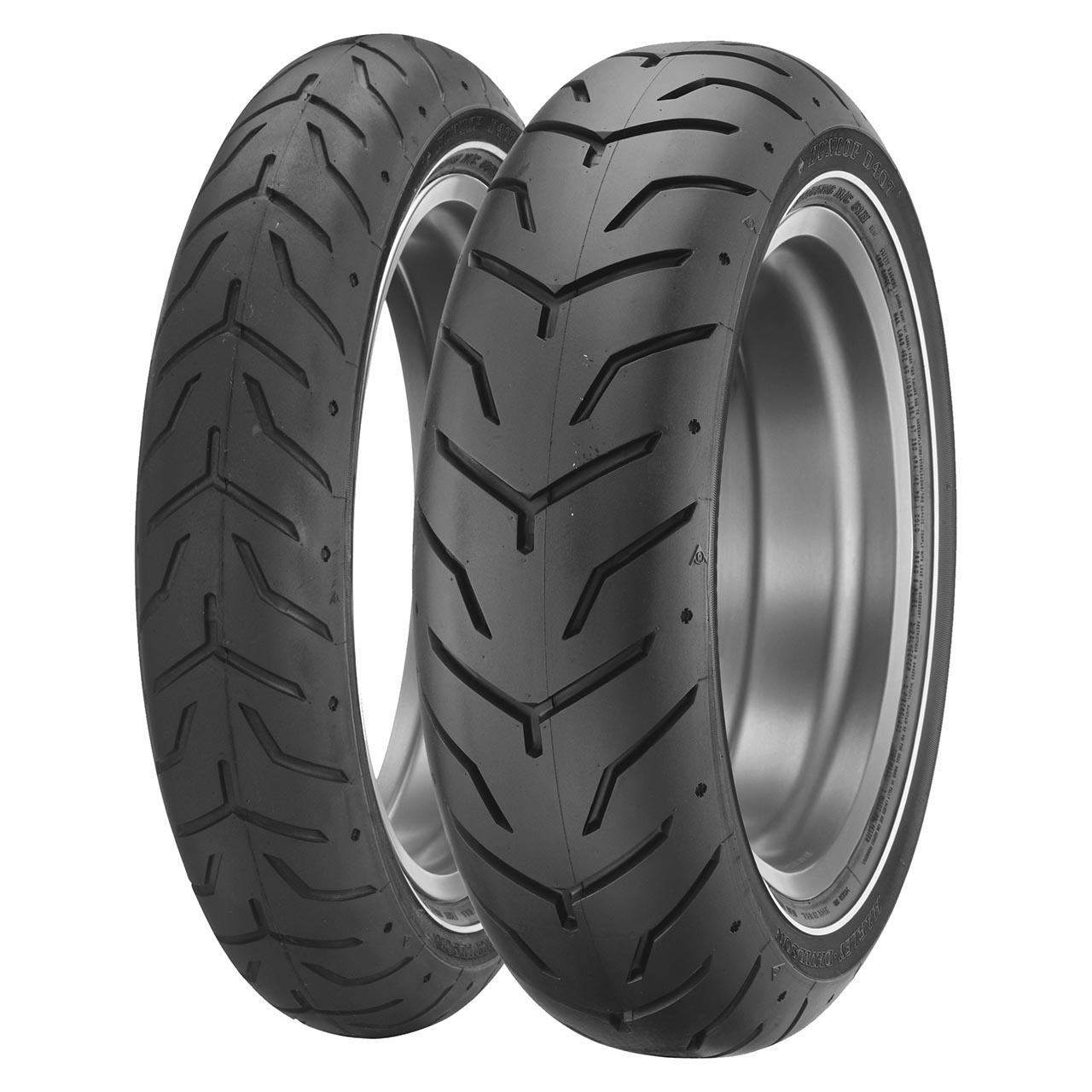 DUNLOP D 407 SW HARLEY DAVIDSON 180/65 B16 81H TL MOTO TOURING