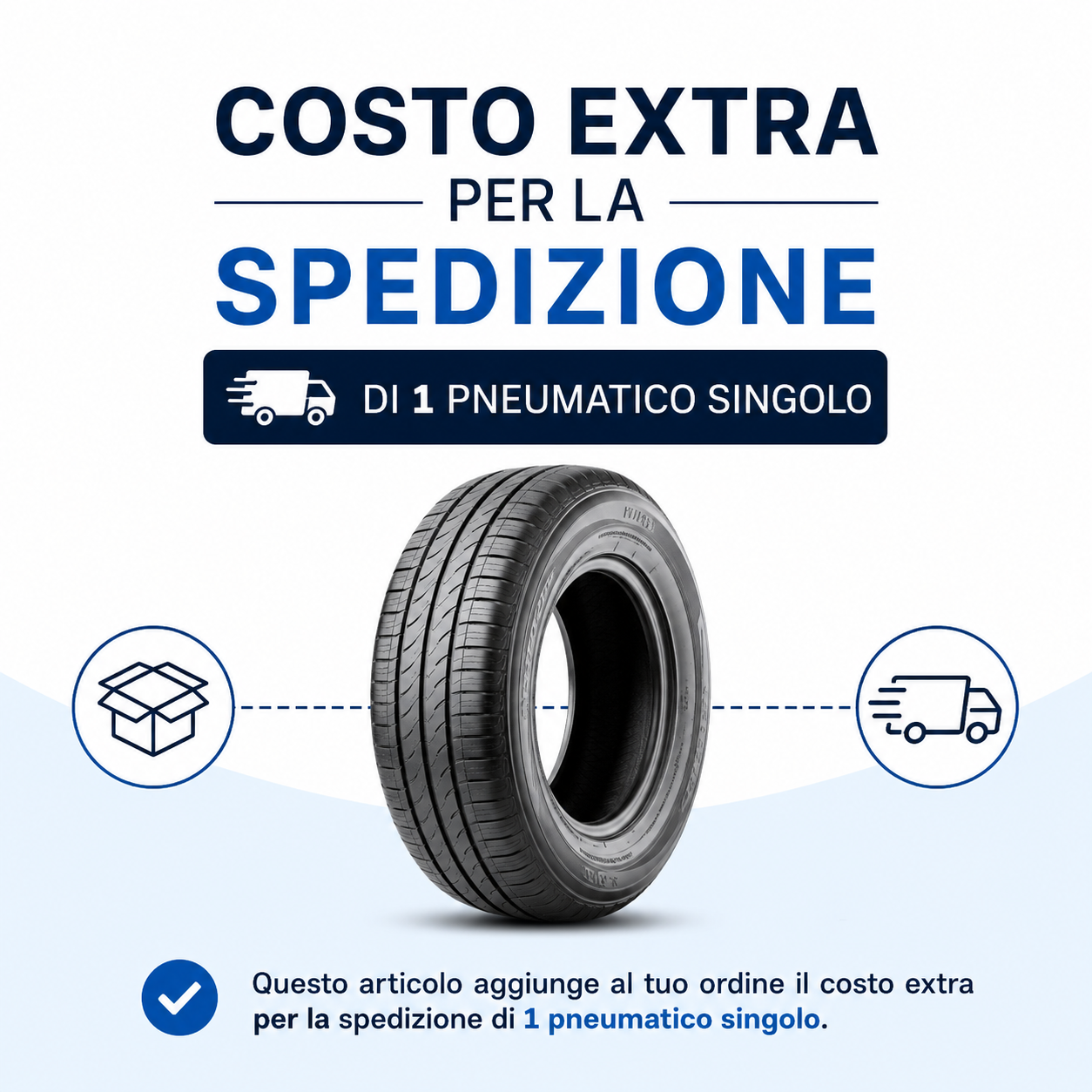 Contributo spedizione singolo pneumatico