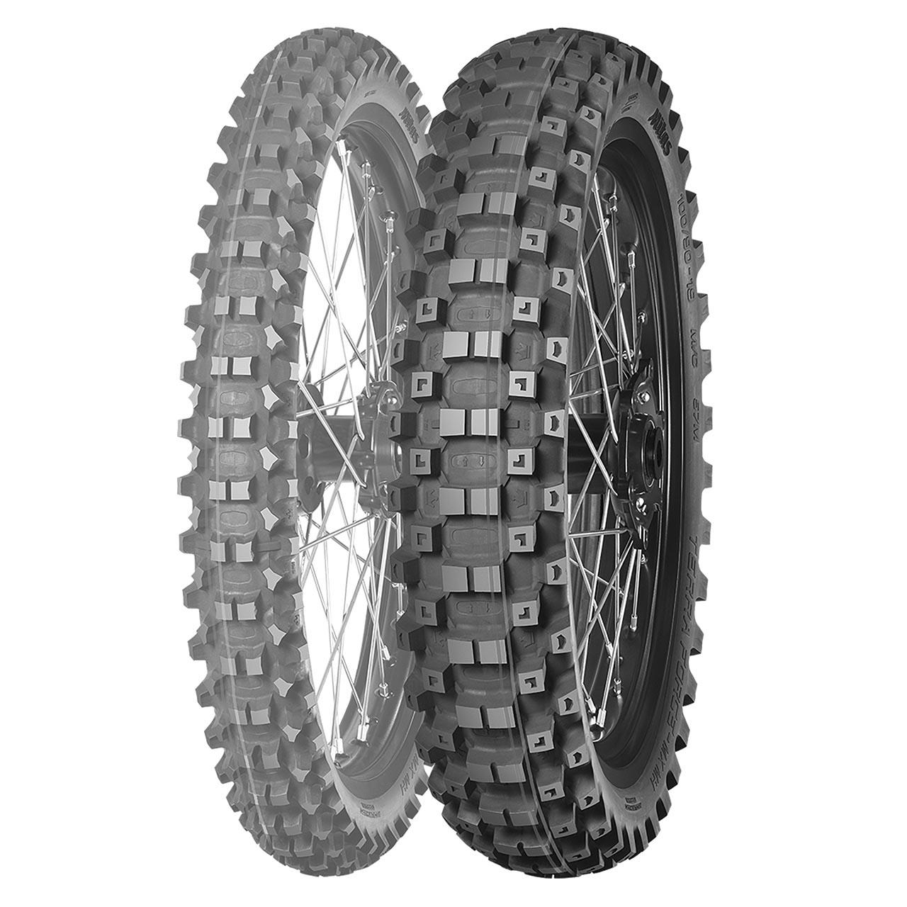 MITAS TERRA FORCE MX MH RED GREEN FRONT NHS 70/100 -17 40M TT MOTO CROSS